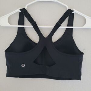Lululemon Black Cut Out Back All Powered Up Sports Bra Size 34C Activewear